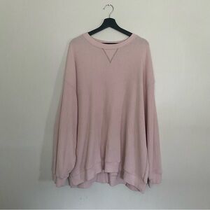 Aerie Long-Sleeve Pink Sweatshirt